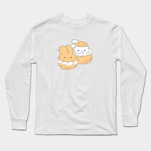 Cute Bunnies in Bunibuni Creampuff Long Sleeve T-Shirt